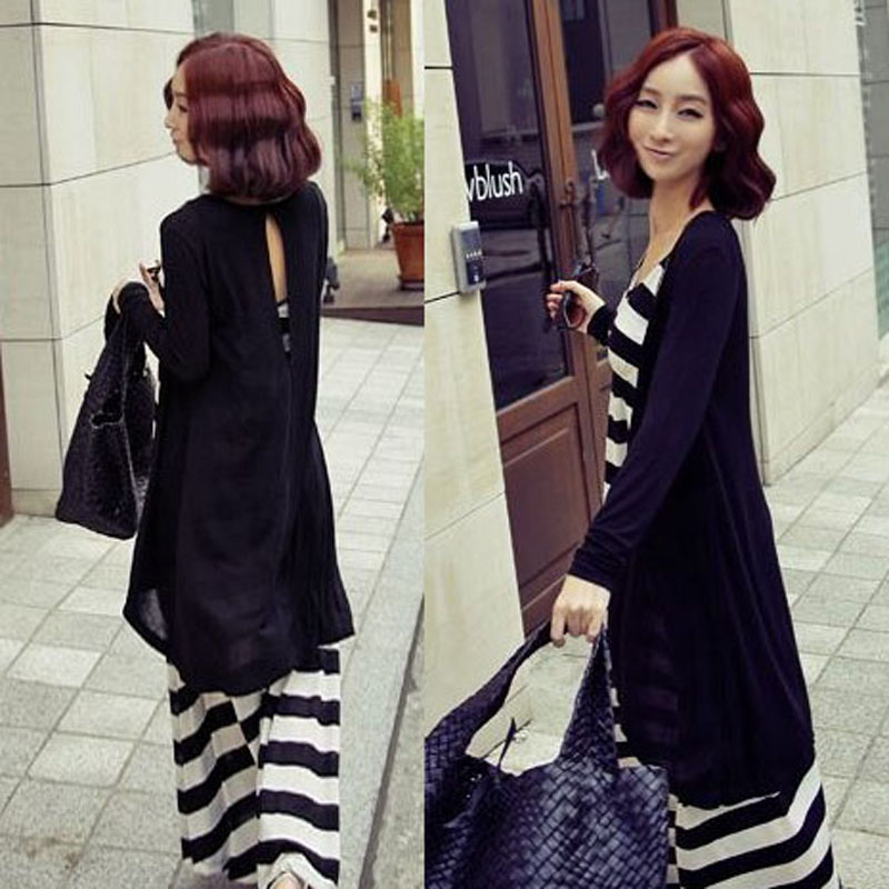2013 spring medium-long trench cutout shirt sun protection clothing air conditioning shirt 100% cotton thin cardigan