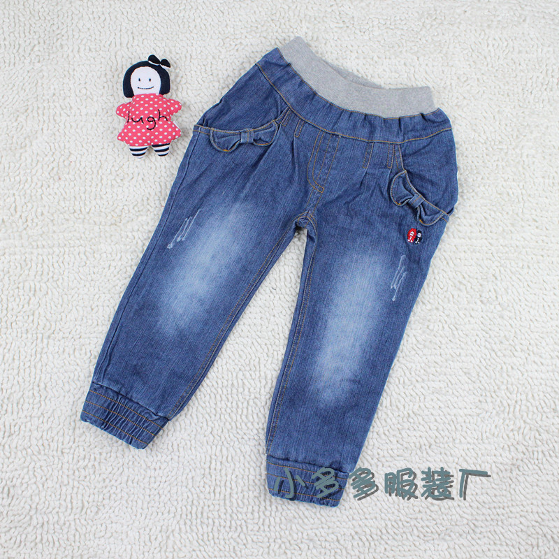 2013 spring models factory direct foreign trade Korean children's clothing wholesale children jeans girls pants