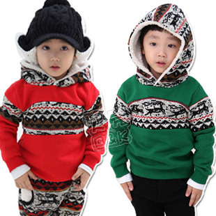 2013 spring national trend jacquard male girls clothing fleece sweatshirt outerwear wt-0723