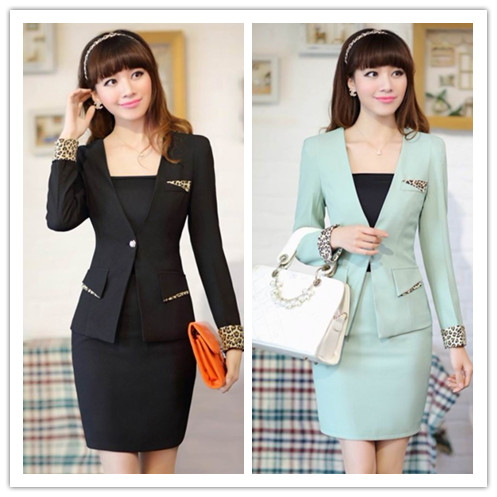 2013 spring new arrival professional skirt women's fashion ol slim suit twinset dress