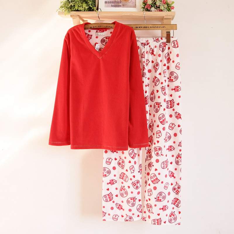 2013 spring new arrival Women polar fleece fabric thermal derlook trousers pajama pants plus size k22