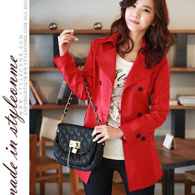2013 spring new arrival women's casual elegant brief fashion double breasted trench