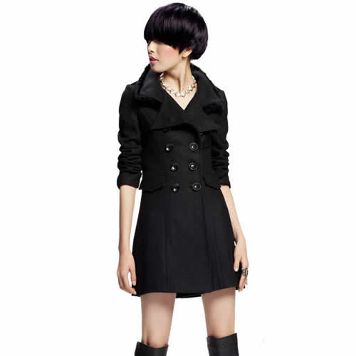 2013 spring new arrival women's spring woolen outerwear female slim trench overcoat wool coat