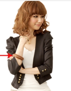 2013 Spring New Sale women's Double breasted slim jacket lady casual short outwear women fashion garment FREE SHIPPING W069