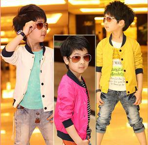 2013 Spring new solid boy's casual cardigan children clothing  jacket  outwear  baby wear 1#3289s