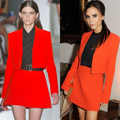 2013 spring new Victoria with paragraph skirt suit women suit suit + skirt Beckhams same paragraph suit long-sleeved