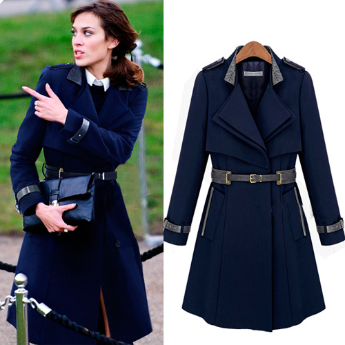 2013 spring overcoat wool double breasted wool coat wool coat women outerwear female a108