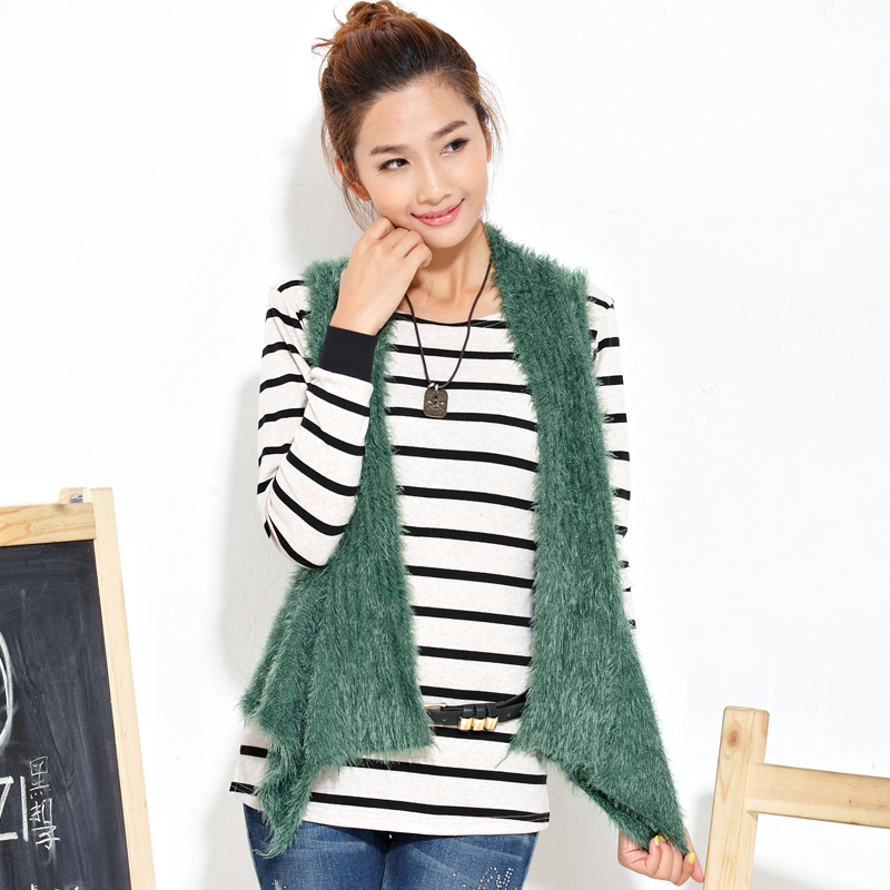 2013 spring plus size cardigan all-match women's cardigan female sleeveless sweater outerwear cardigan vest