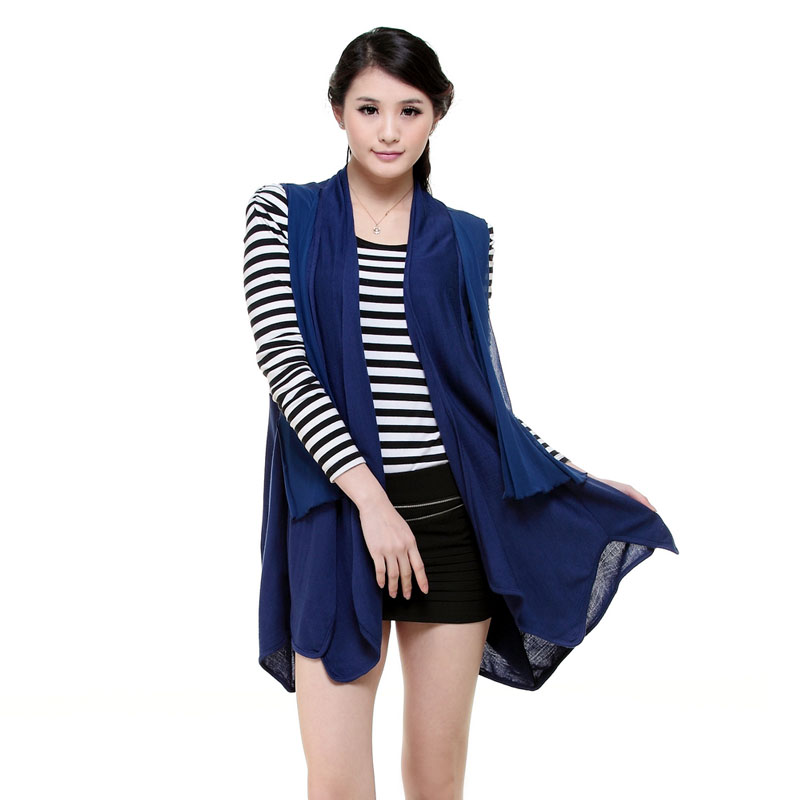 2013 spring plus size clothing fashion loose cardigan vest cape casual all-match