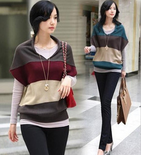 2013 spring plus size clothing winter sweater female outerwear loose basic sweater