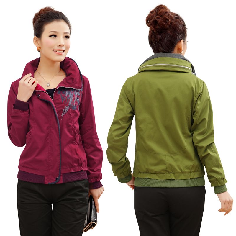 2013 spring plus size exquisite women's print embroidered casual outerwear loose mother clothing Free Shipping