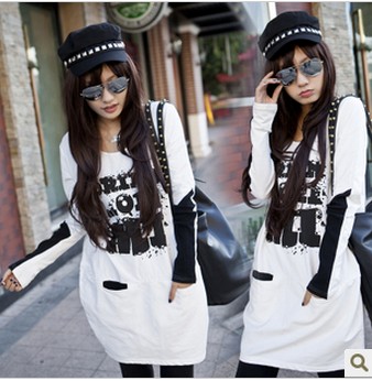 2013 spring plus size maternity clothing maternity clothing top spring maternity lengthen t-shirt