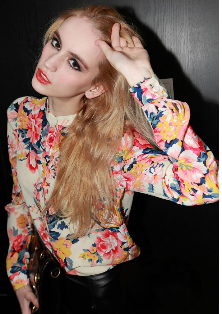 2013 spring shirt fashion chiffon shirt new arrival slim long-sleeve female shirt Free Shipping