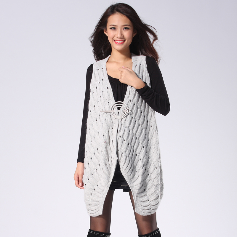 2013 spring sleeveless sheep sweater vest outerwear fashion irregular sweater waistcoat