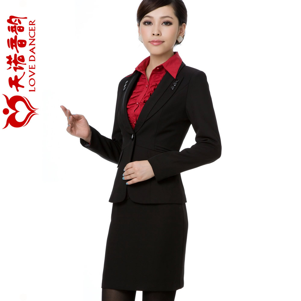 2013 spring slim blazer slim waist dress fashion career ol set