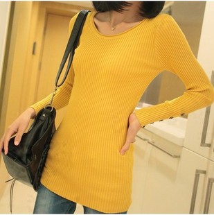 2013 spring slim hip sweater slim sweater female basic sweater basic shirt sweater Free Shipping