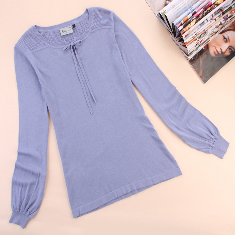2013 spring slim o-neck sweater autumn new arrival chunky knitted basic shirt thin sweater free shipping