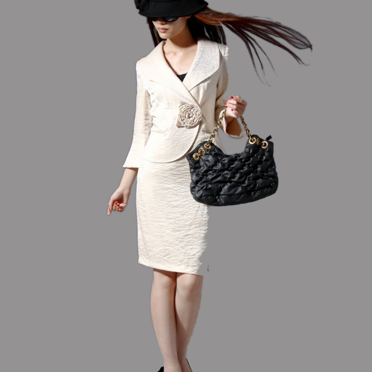 2013 spring slim spring one-piece dress plus size women