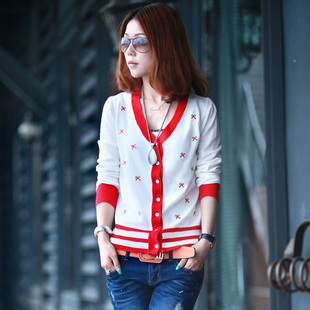 2013 Spring Sweater Long-sleeve Female Cardigan Sweater