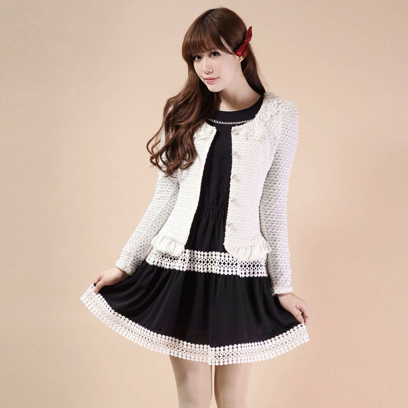 2013 spring sweet princess fashion lace decoration beaded all-match fashion coat women