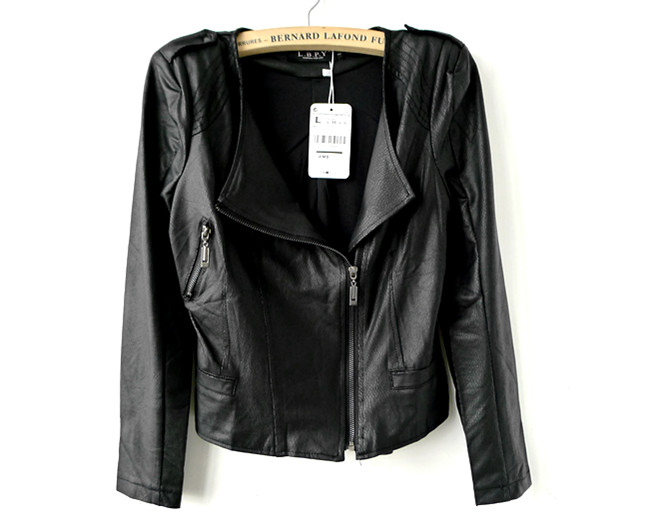 2013 spring thin handsome coating outerwear jacket fashion design motorcycle short slim turn-down collar coat b