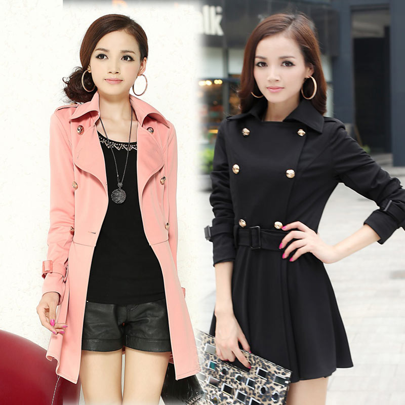 2013 spring women's all-match fashion elegant slim trench dress outerwear 306 Free Shipping