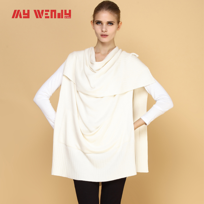 2013 spring women's fashion street high quality sweater medium-long sweater cloak outerwear thin