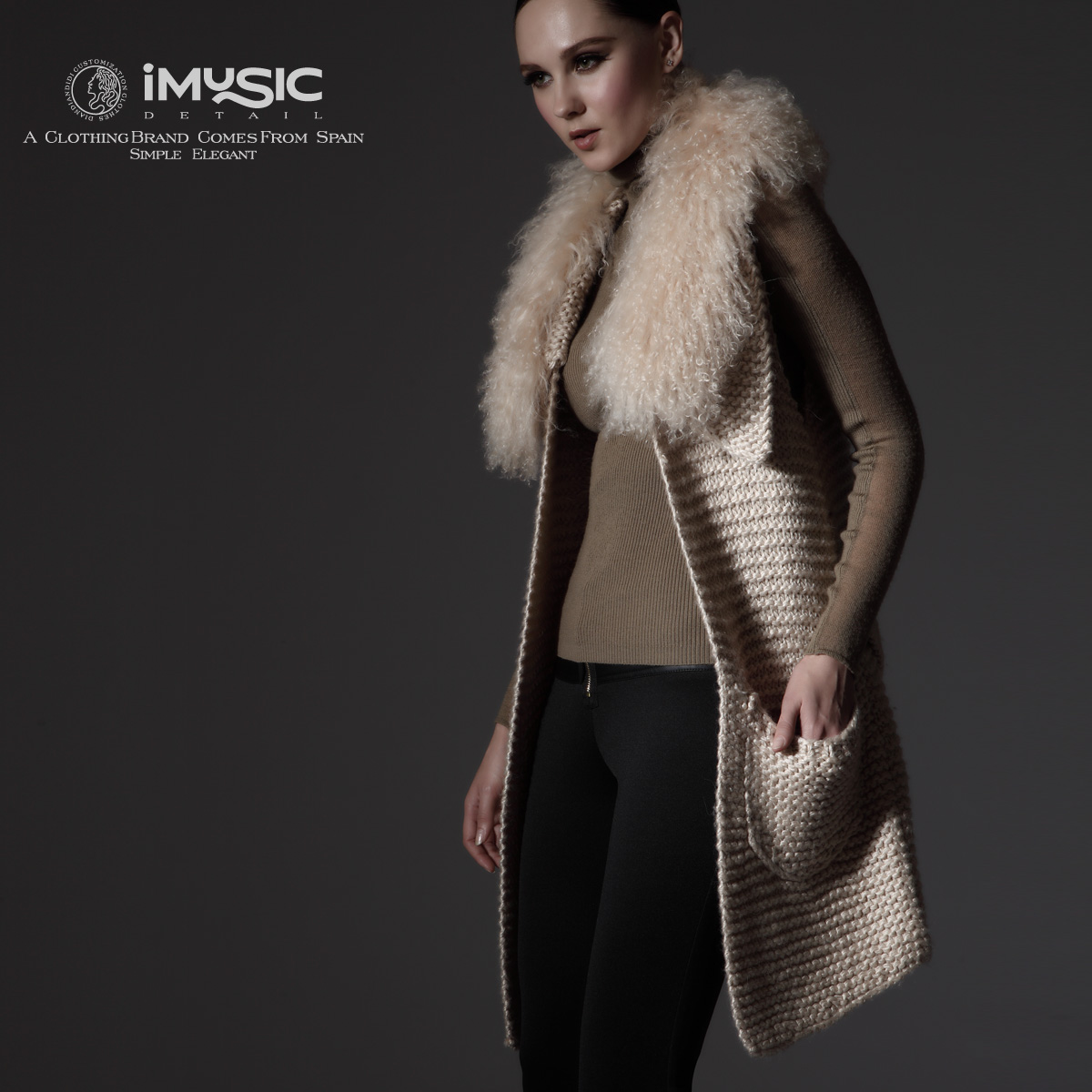 2013 spring women's luxury vintage gorgeous large fur collar needle medium-long autumn and winter cardigan vest outerwear