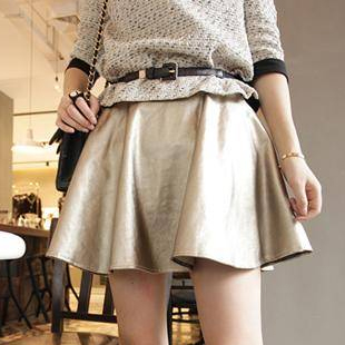 2013 spring women's new arrival bag pleated skirt bust skirt basic leather skirt