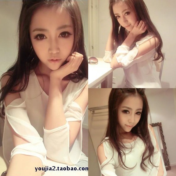 2013 spring women's vintage irregular elegant double layer chiffon sexy strapless ladies small