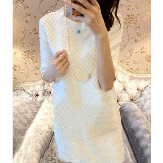 2013 spring women's vintage sweater outerwear female long design sweater female slim basic shirt sweater dress