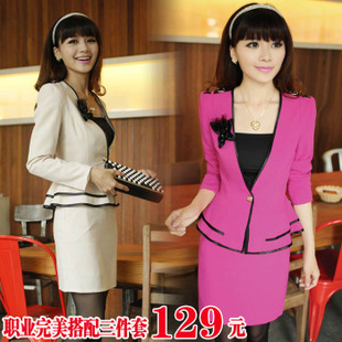 2013 spring work wear women's set ol work wear women's fashion spring dresses