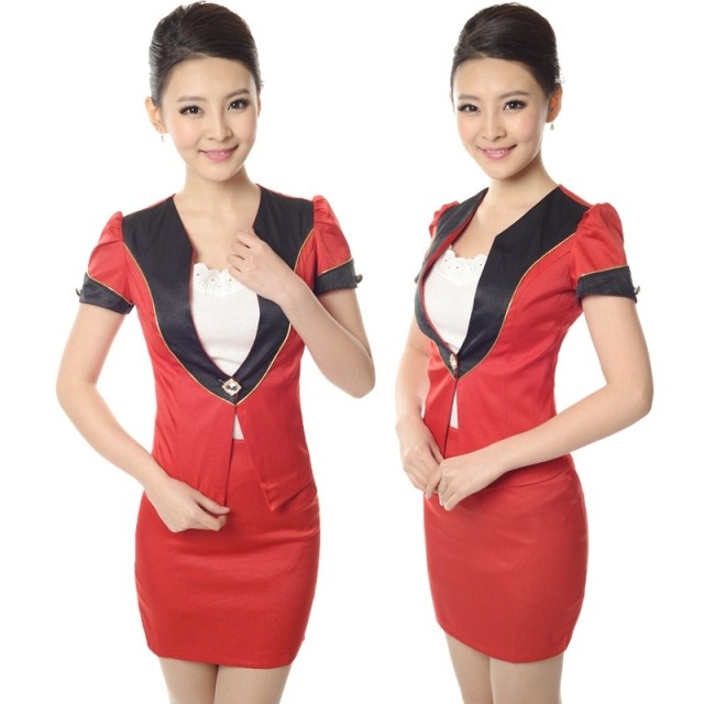 2013 stewardess uniforms work wear professional set skirt ol women's formal