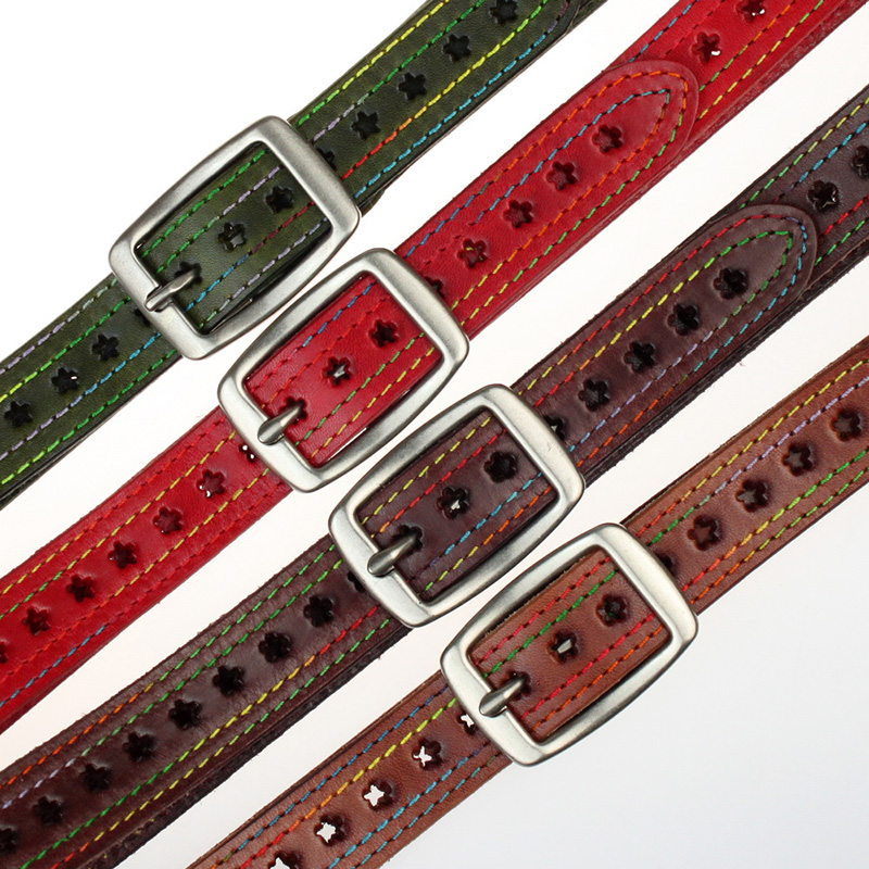 2013 strap women's genuine leather red genuine leather belt fashion all-match Women