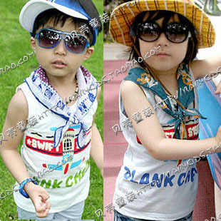 2013 summer boys clothing girls clothing baby vest tx-0423