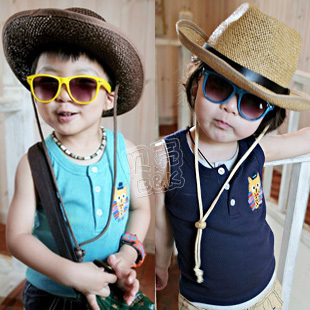 2013 summer cat three button boys clothing girls clothing baby vest tx-0859