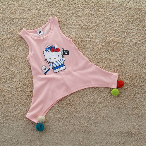 2013 summer child baby girls clothing casual pure cotton vest long design basic shirt dress clothes little hairball