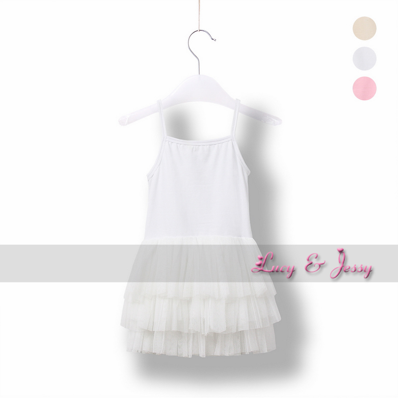 2013 summer child baby girls clothing gentlewomen all-match 100% cotton spaghetti strap top spaghetti strap yarn skirt dress