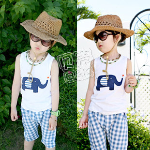 2013 summer circleof boys clothing girls clothing baby child T-shirt sleeveless vest tx-1146