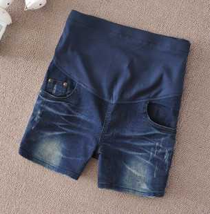 2013 summer fashion elastic jeans blue denim shorts belly pants shorts