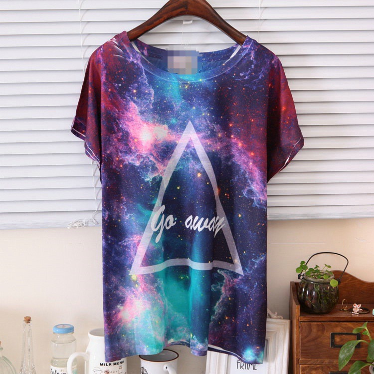 2013 summer fashion women's O-neck short sleeve print Go Away t-shirt,free shipping