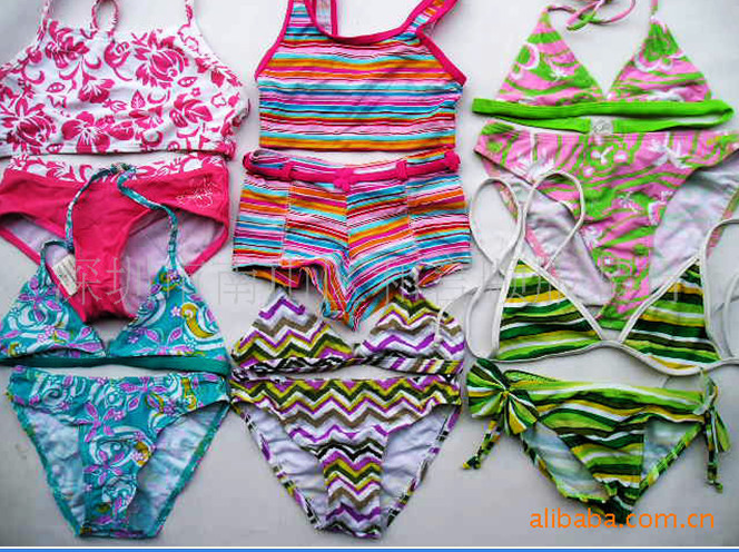 2013 Summer Free shipping Mixed girls' two-piece bikini swimwear children swimsuit children swimsuit (60 sets/lot)