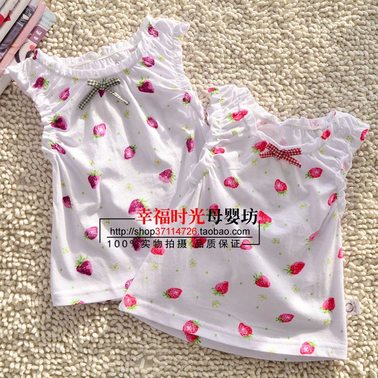 2013 summer girls clothing pure cotton baby sleeveless vest 5716 T-shirt