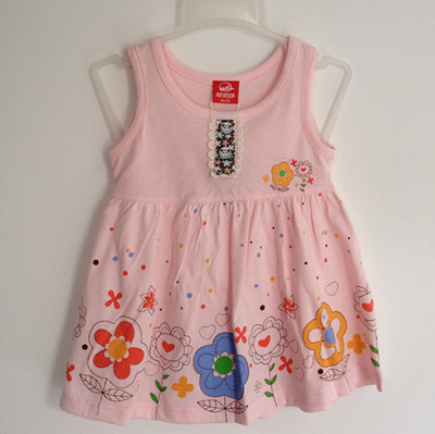 2013 summer girls spring clothing child dress baby one-piece dress suspender skirt tank