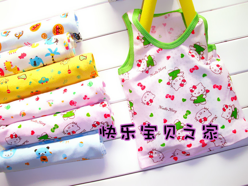 2013 summer male child girls clothing NISHIMATSUYA 100% cotton baby sleeveless vest t-shirt child vest t-shirt 129