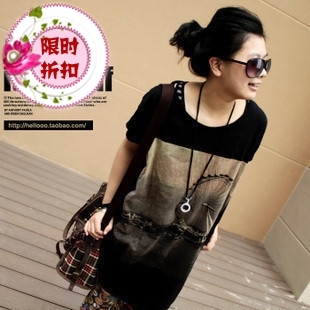 2013 summer maternity clothing fashion maternity o-neck loose big T-shirt summer new arrival Freeshipping on sale K8008