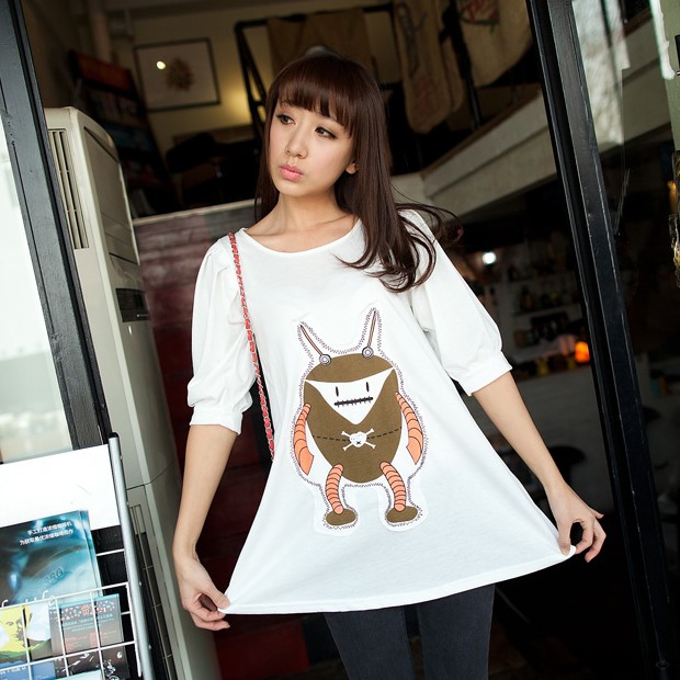 2013 summer maternity clothing maternity top maternity dress short-sleeve T-shirt casual loose one-piece dress short-sleeve