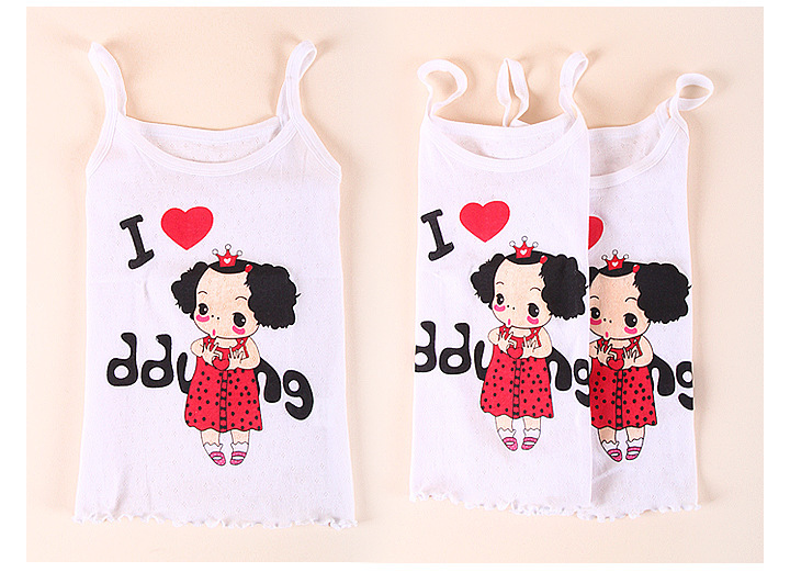 2013 Summer New arrival girls lovely printing camisoles tanks 4pcs/lot free shipping