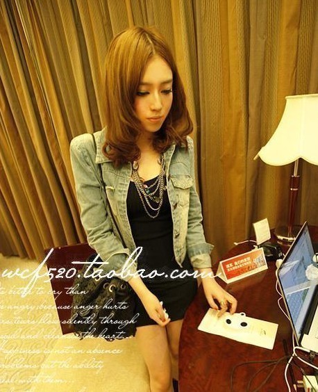 2013 summer new arrival stylish fashion retro finishing denim outerwear female
