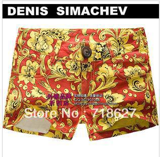 2013 summer new Russian of DENIS SIMACHEV classics safflower sexy low-waist shorts / hot pants